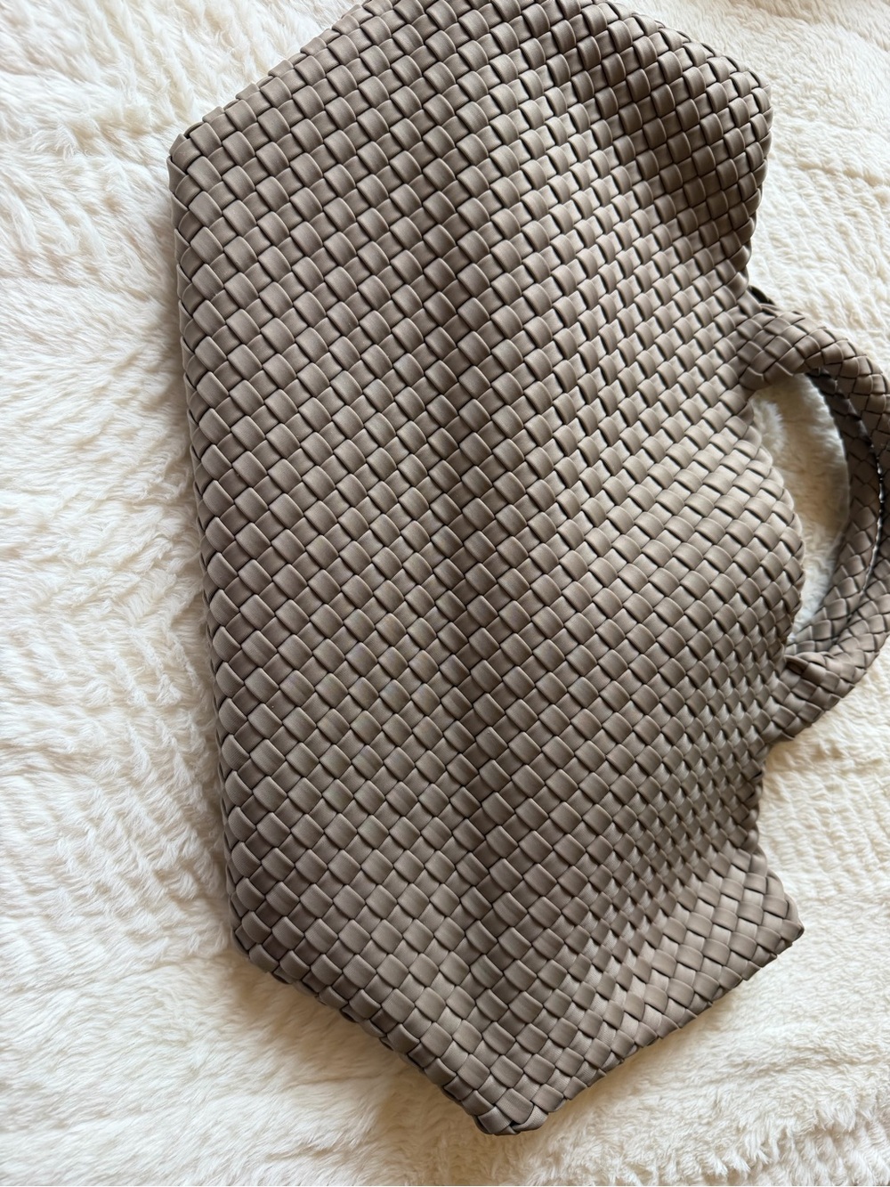 Naghedi St. Barth’s Medium Tote and Pouch- Cashmere - Picture 3 of 14